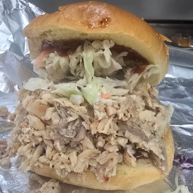Turkey BBQ Sandwich.